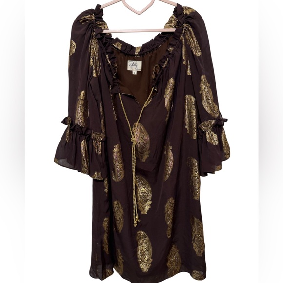 MILLY OF NEW YORK OFF THE SHOULDER TOP WITH PAISLEY PRINT NWOT - Picture 3 of 6